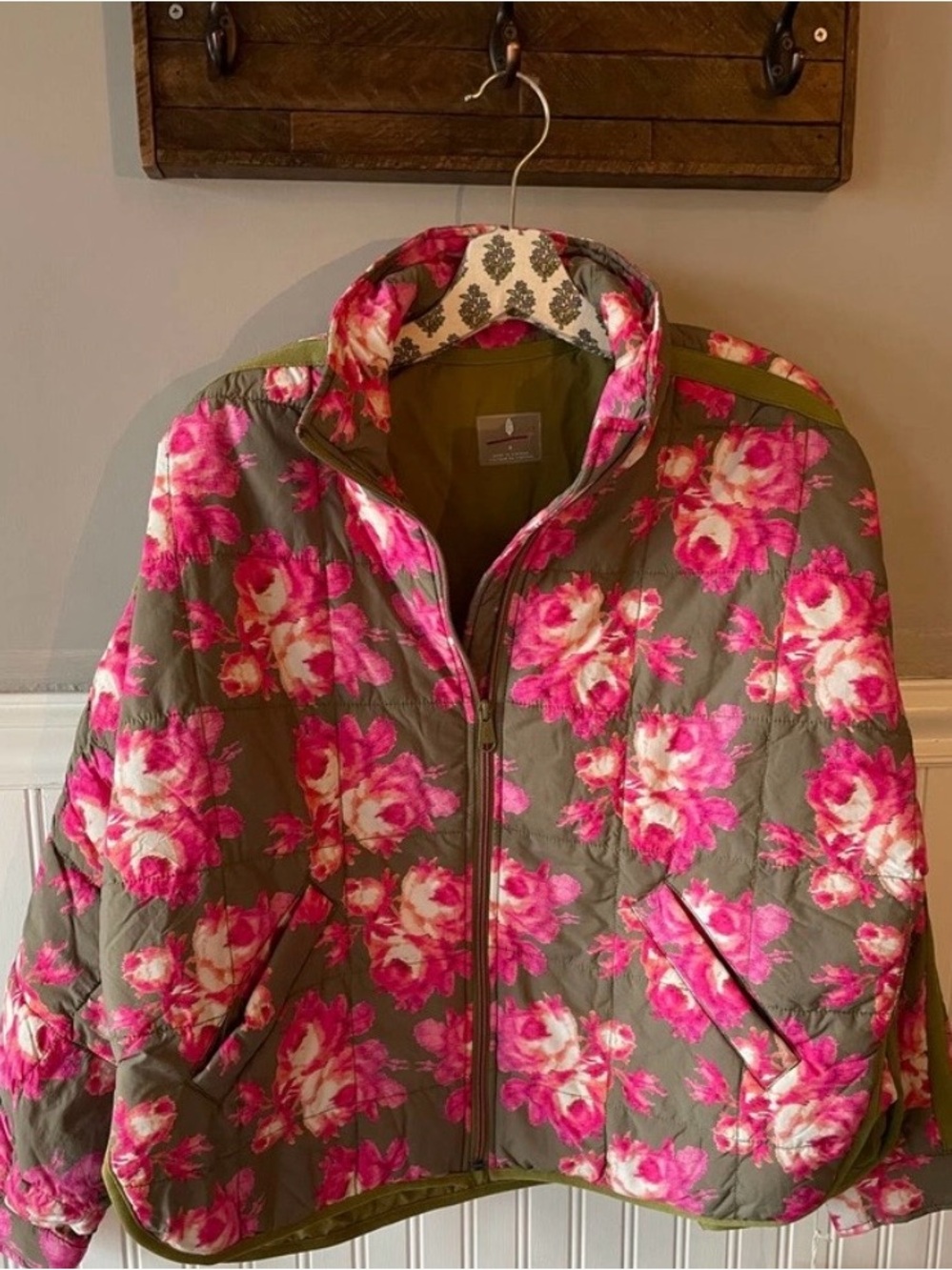 Free People Movement Printed Pippa Packable Puffer Jacket Floral